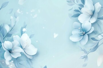 high definition visual of Pastel Blue Banner Background Design