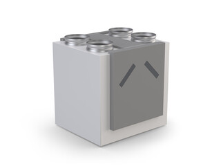 Recuperator - Heat Recovery Ventilation Unit – 3D Render