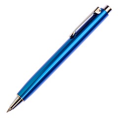 blue pen isolated on white