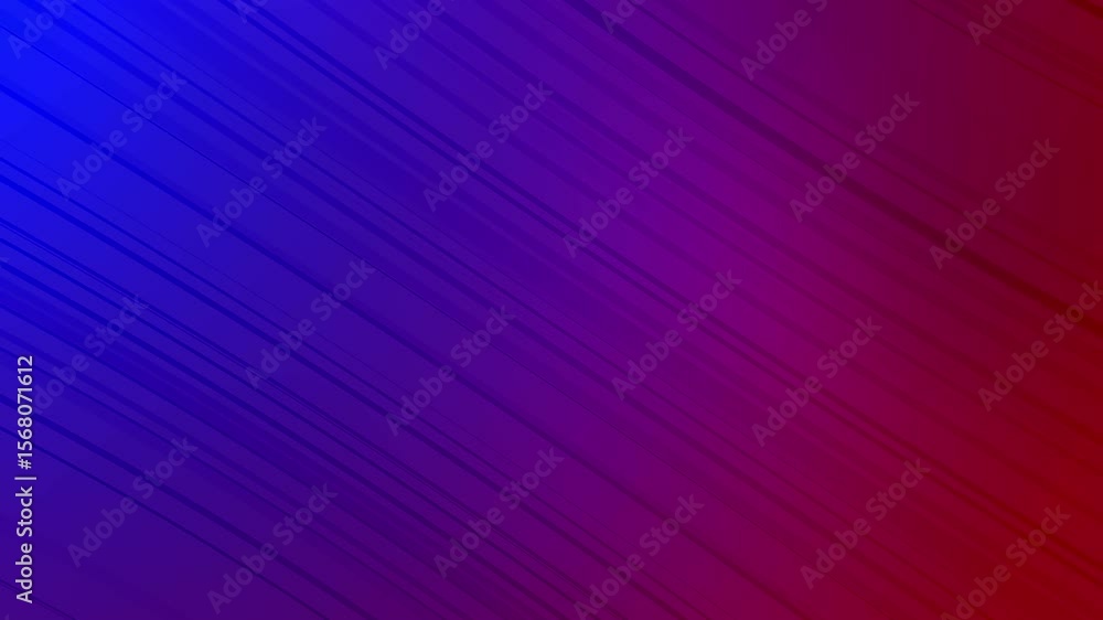 Wall mural gradient from blue to red with diagonal lines