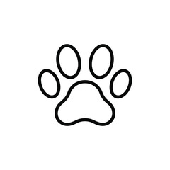 Cat or dog paw icon. Paw icon. Dog, cat paw icon. Zoo, vet logo element. Paw print vector symbol. Vector illustration. Eps file 157.