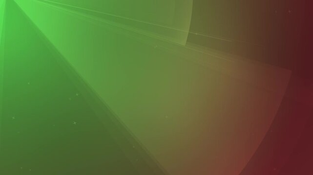 Greenred gradient background wtransparent angular shapes  faint light rays creating a modern abstract geometric composition