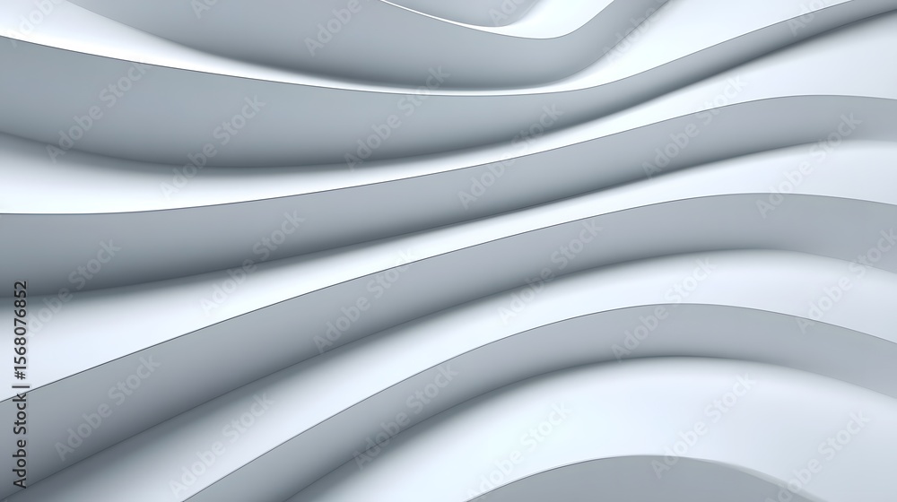 Poster abstract 3d geometric background with flowing curves and lines