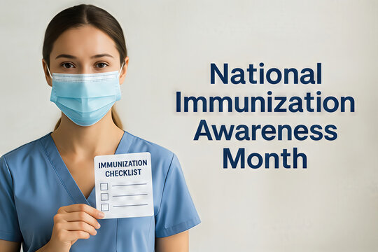 National immunization awareness month promoting healthcare education