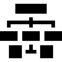 Obraz premium Outline icon of a website map or sitemap, representing website structure, navigation hierarchy, and SEO planning. Ideal for UI UX projects, web development, digital strategy, and information architect