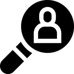 Flat vector icon representing a customer or user, typically shown as a person avatar or client figure. Ideal for use in CRM dashboards, business websites, support service interfaces, e-commerce platfo