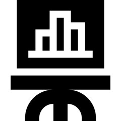 Flat vector icon of a dashboard interface, symbolizing data monitoring, analytics, and system control. Perfect for admin panels, business intelligence tools, web and mobile apps, project management so