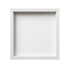 modern minimalist simple white picture frame, Simple white picture frame featuring a modern minimalist style, isolated on transparent background