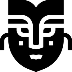 Colorful vector icon of a carnival mask, perfect for themes related to festivals, masquerade parties, Mardi Gras, and cultural celebrations. Ideal for use in event promotions, party invitations, websi