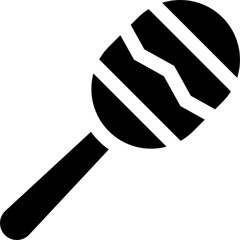 Colorful vector icon of a maraca, a traditional Latin American percussion instrument. Perfect for music, culture, festival, and entertainment themes. Great for apps, educational materials, websites, a