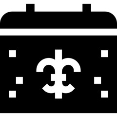 Obraz premium Minimal vector icon of a calendar, symbolizing dates, scheduling, planning, and time management. Ideal for apps, productivity tools, event reminders, business materials, and organizational designs. Cl