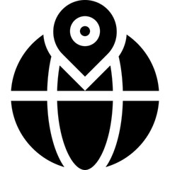 Minimalist line icon of web positioning, featuring a webpage layout and location marker — symbolizing SEO, digital marketing, website ranking, and online visibility. Ideal for marketing agencies, SEO 