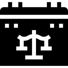 Minimalist vector icon of a calendar, perfect for use in scheduling, planning, reminders, events, and time management applications. Clean and modern line style, ideal for UI UX, mobile apps, websites,