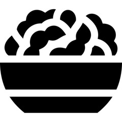 Minimal vector icon of edamame beans in a pod, designed in a clean outline style. Perfect for use in food, nutrition, Japanese cuisine, vegan, or organic-themed designs. Fully scalable and editable fo