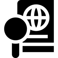 Minimalist line icon of a passport, symbolizing travel, international identity, and official documentation. Ideal for travel apps, booking platforms, immigration materials, tourism marketing, and UI U
