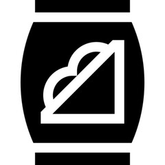 Minimalist line icon of a sandwich, representing fast food, snack, and casual dining. Perfect for food delivery apps, restaurant menus, culinary blogs, nutrition infographics, and UI UX design. Fully 