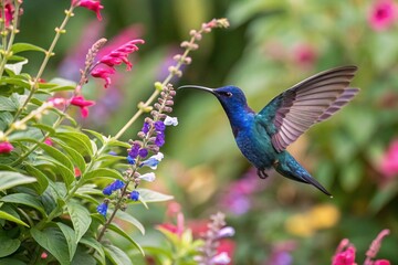 hummingbird in flight
