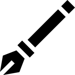 A clean and minimal vector icon of writing with a pencil, illustrated in line art style. Ideal for note-taking apps, educational materials, blogging platforms, content creation tools, productivity das