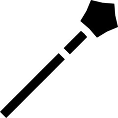 A sleek and modern vector icon of a magic wand with sparkles, created in a clean outline style. Ideal for fantasy-themed designs, game UI UX, magical illustrations, mobile apps, and graphic design pro