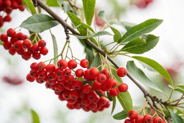 red berries on a tree