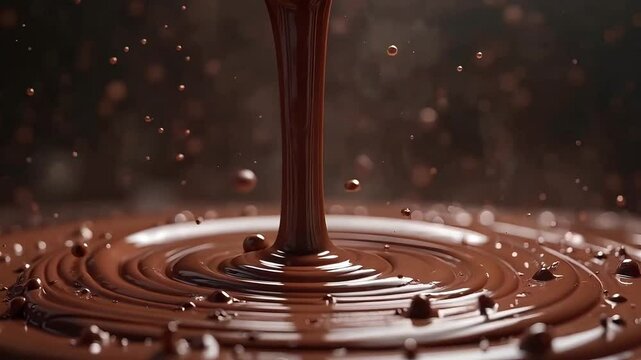 Delicious Melted Chocolate Drip Loop | Sweet Dessert Scene for Commercials, Recipe Videos, or Tasty Product Promos in High Definition