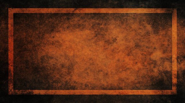 Dark orange textured background with a border. Great for Halloween or autumn themed designs, invitations, posters, and social media graphics. - Powered by Adobe