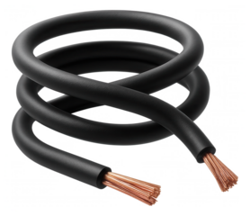 High-flexibility speaker wire with a silicone jacket, perfect for dynamic speaker placement in a creative home space.