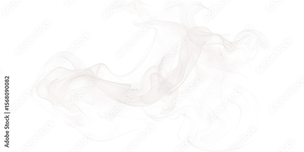 Poster abstract white and red cloud like shape against a black background with pixelated edges effect