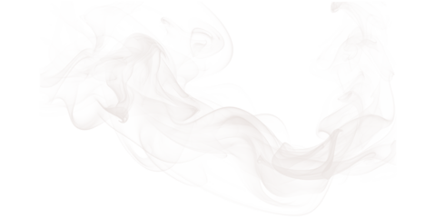 Abstract white shape with red and yellow accents on a black background creates a flowing design element