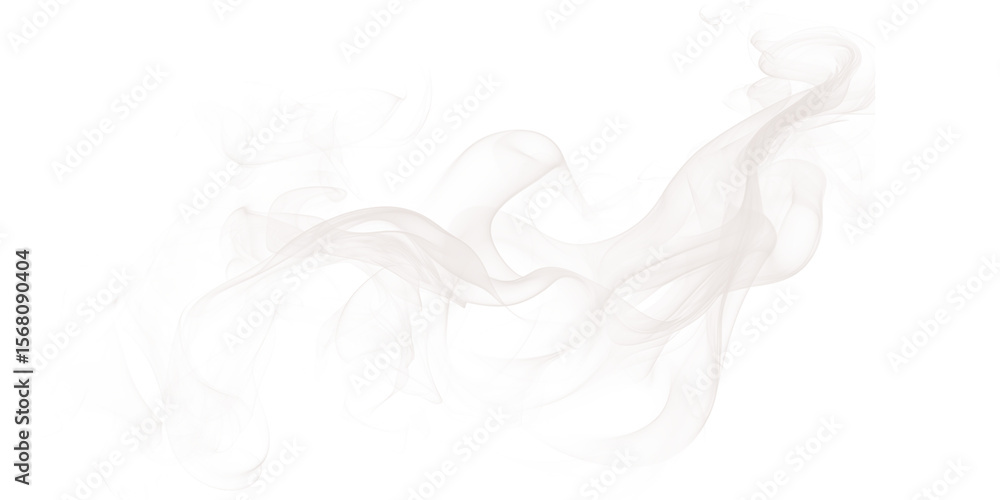 Fototapete abstract light pink and white cloud like form on a black background with pixelated edges visible
