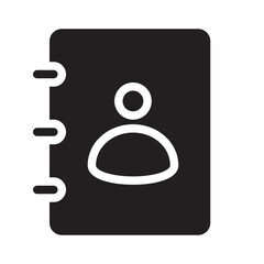Contact Form Glyph Icon
