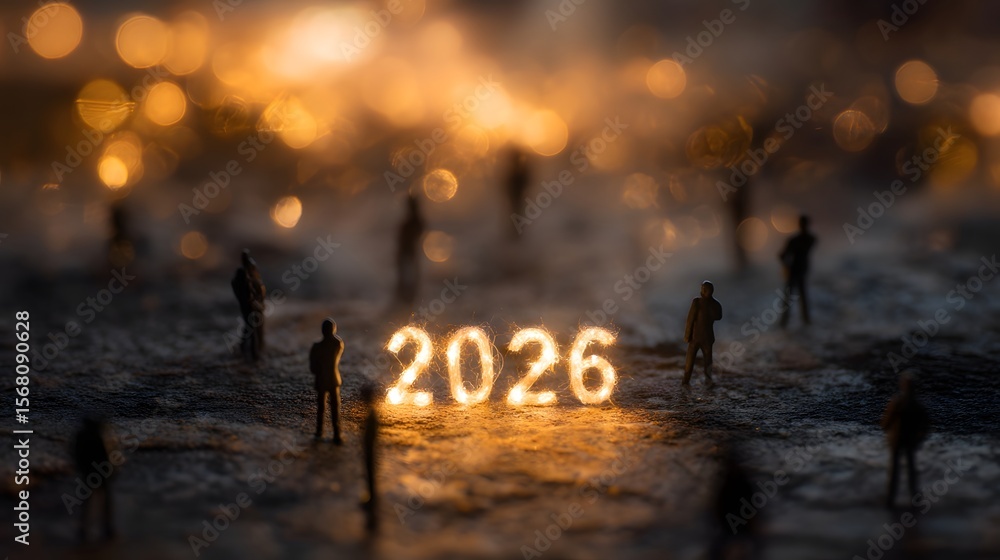 Poster envisioning the future a team brainstorming session in 2026