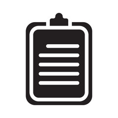 Fototapeta premium Clipboard Task Glyph Icon