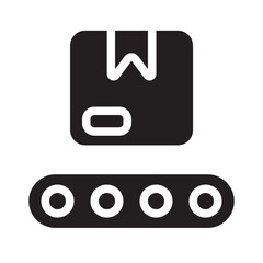 Conveyor Belt Glyph Icon