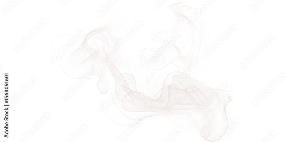 Poster abstract white cloud like formation with colorful specks on a black background in a digital render