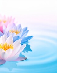 Water lily flower background