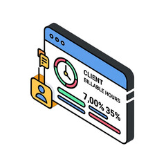 Fototapeta premium Client analytics dashboard with customer metrics.