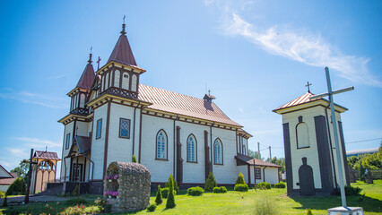 Church of St. George, Polonechka, Brest region. Belarus