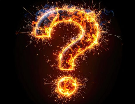 Burning question mark