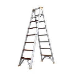 Metal ladder isolated die cut  