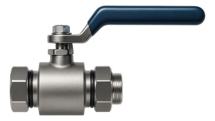 A corrosion-resistant shut-off valve with a long handle, perfect for a home's coastal environment.