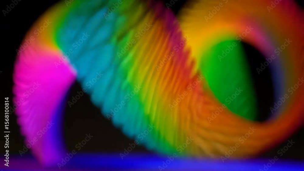 Canvas Prints rainbow magic spring bending and twisting in a colorful dance