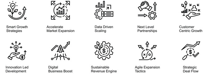 Business Development banner web icon vector illustration