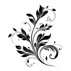 vector pattern black line on white background .Generative AI