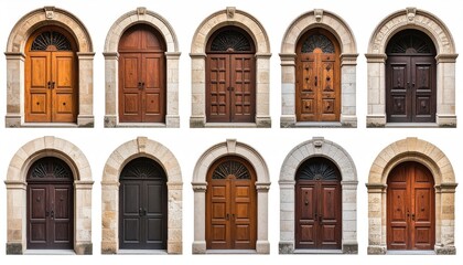 Obraz premium Collection of ornate arched doorways