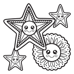 Comfy Kawaii – Cute and Easy Coloring Pages for Teens and Adults | Relaxing Japanese-Inspired Designs | Print