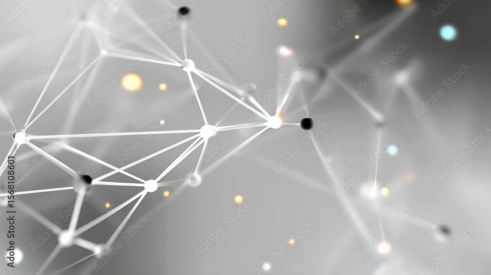 Aufkleber network of connectivity: a sleek, abstract illustration showcasing a complex network of interconnect