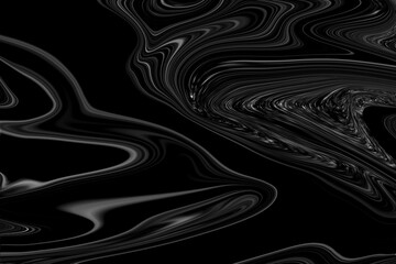 Abstract swirling design in black and white, with fluid, dynamic motion and intricate textures.