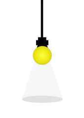 Light bulb with shadow