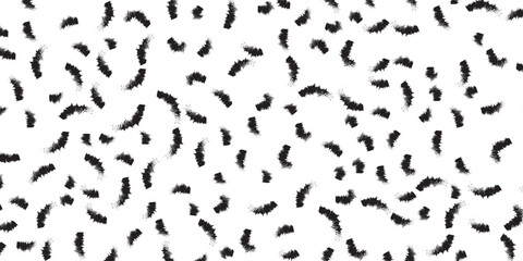 Seamless Black Brushstroke Pattern on White Background Featuring Abstract Texture and Organic Design, Ideal for Backgrounds, Fashion, and Bold Abstract Art Projects.